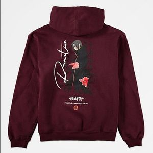 Primitive x Naruto Crows Burgundy Hoodie